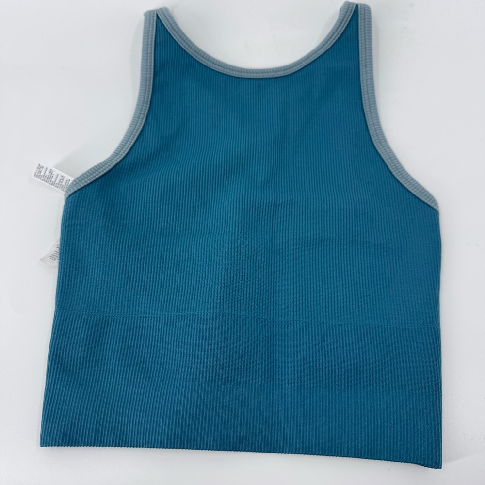 Athleta Teal Tank with Gray Accents